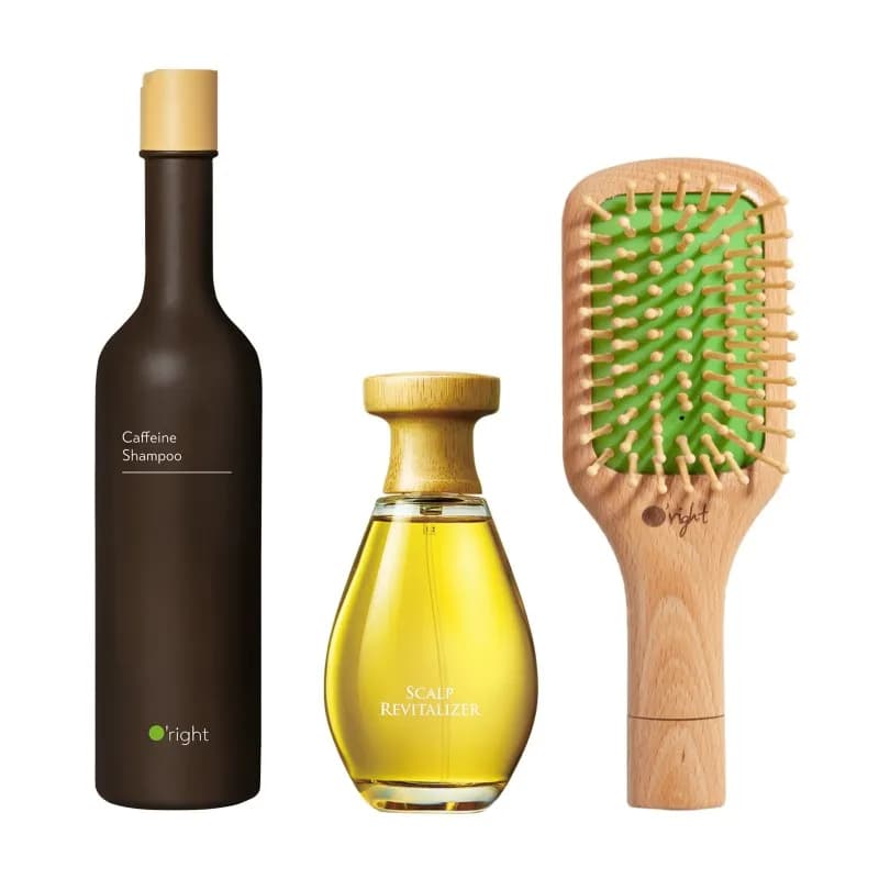 Caffeine Set und Paddle Brush