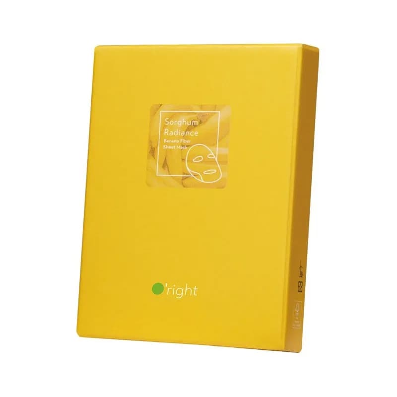 O'right Sorghum Radiance Banana Fiber Sheet Mask 25ml (Set of 5)